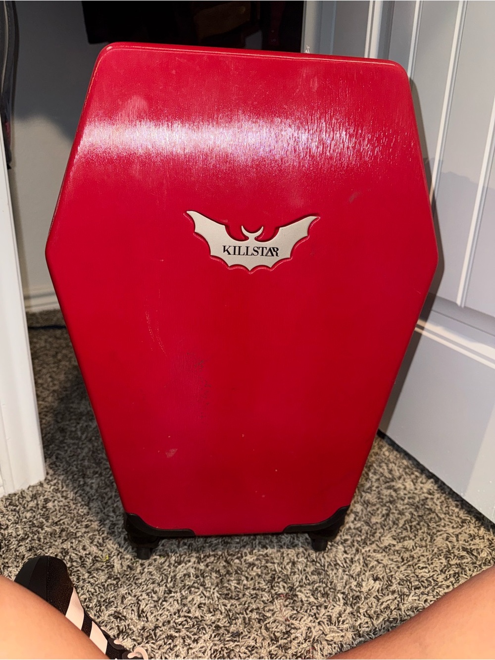 Killstar Red Coffin Suitcase